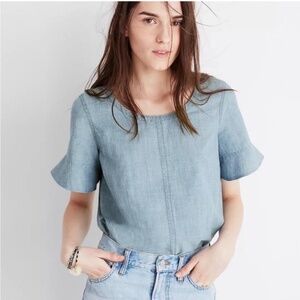 Women’s Denim 3/4 sleeve top size Small